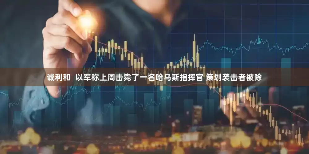 诚利和  以军称上周击毙了一名哈马斯指挥官 策划袭击者被除