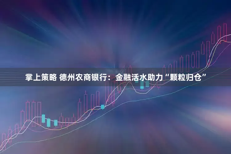 掌上策略 德州农商银行：金融活水助力“颗粒归仓”
