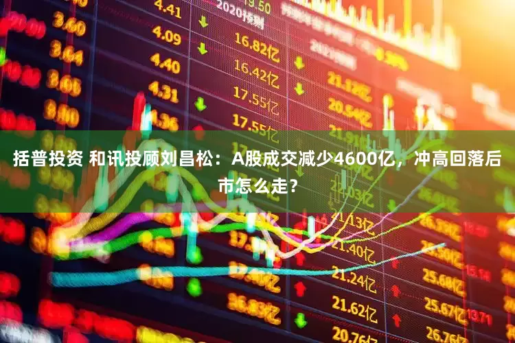 括普投资 和讯投顾刘昌松：A股成交减少4600亿，冲高回落后市怎么走？